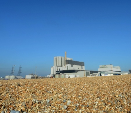 Dungeness B from the beach