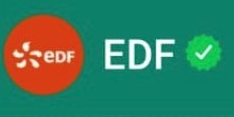 EDF WhatsApp verification tick 