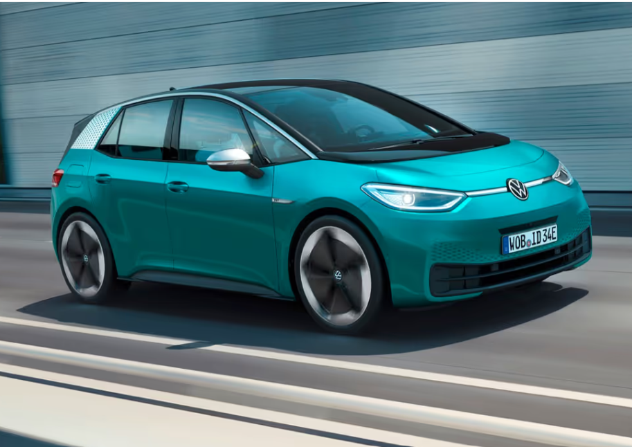 blue Volkswagen ID.3