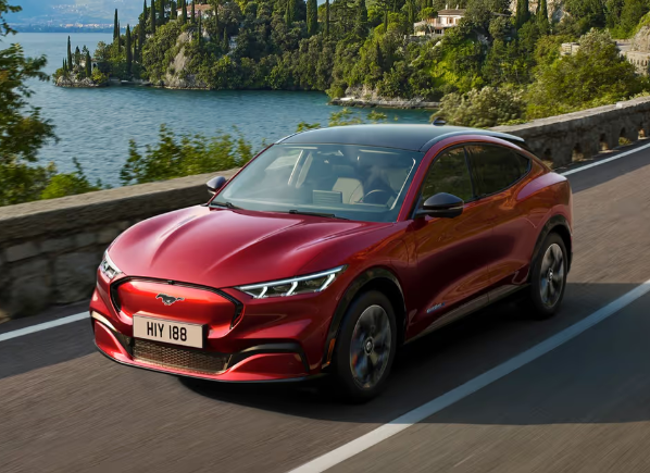 Red Ford Mustang Mach-E