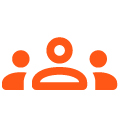 Orange group icon