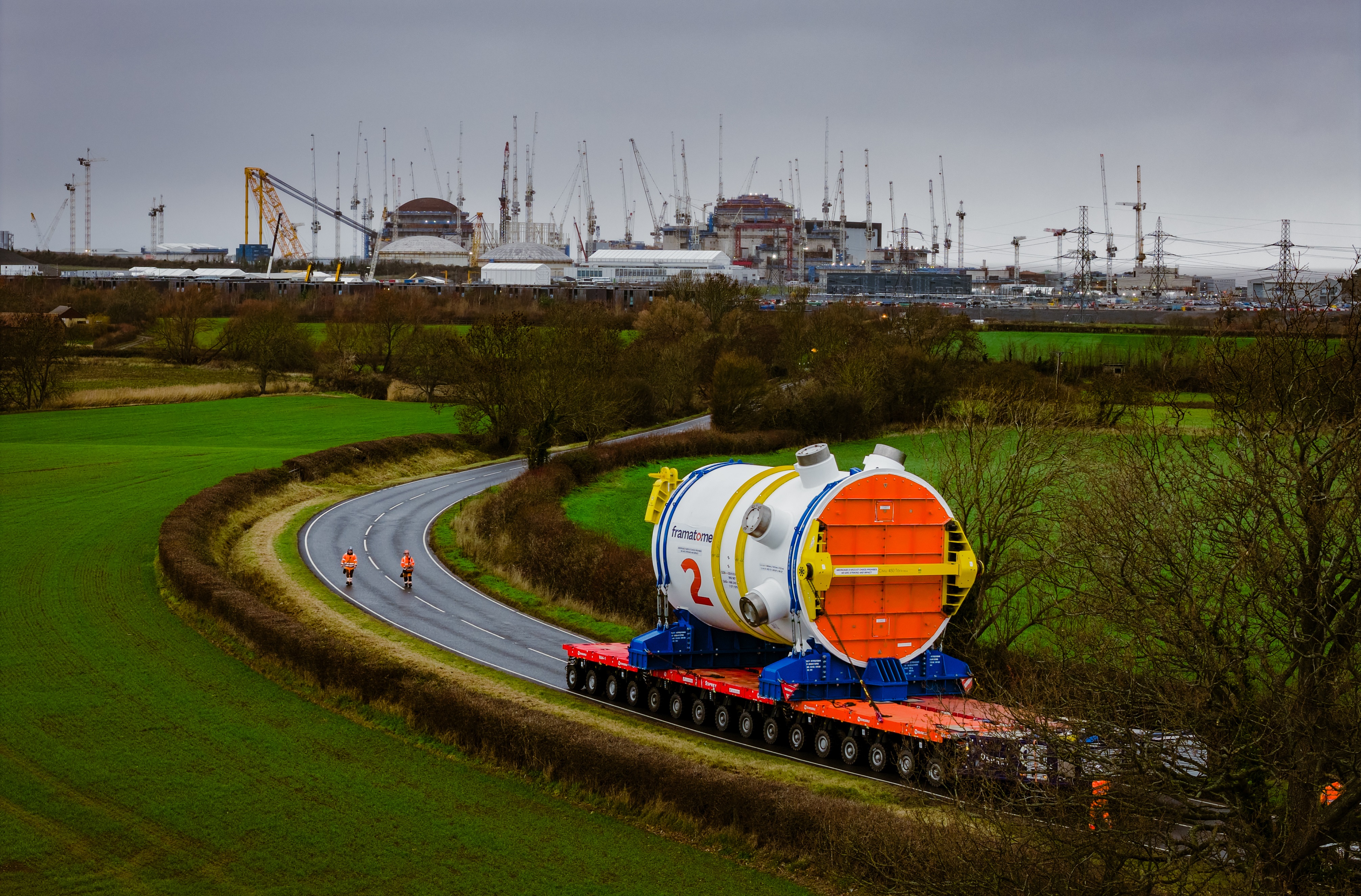 Hinkley Point C’s second nuclear reactor has arrived in Somerset.