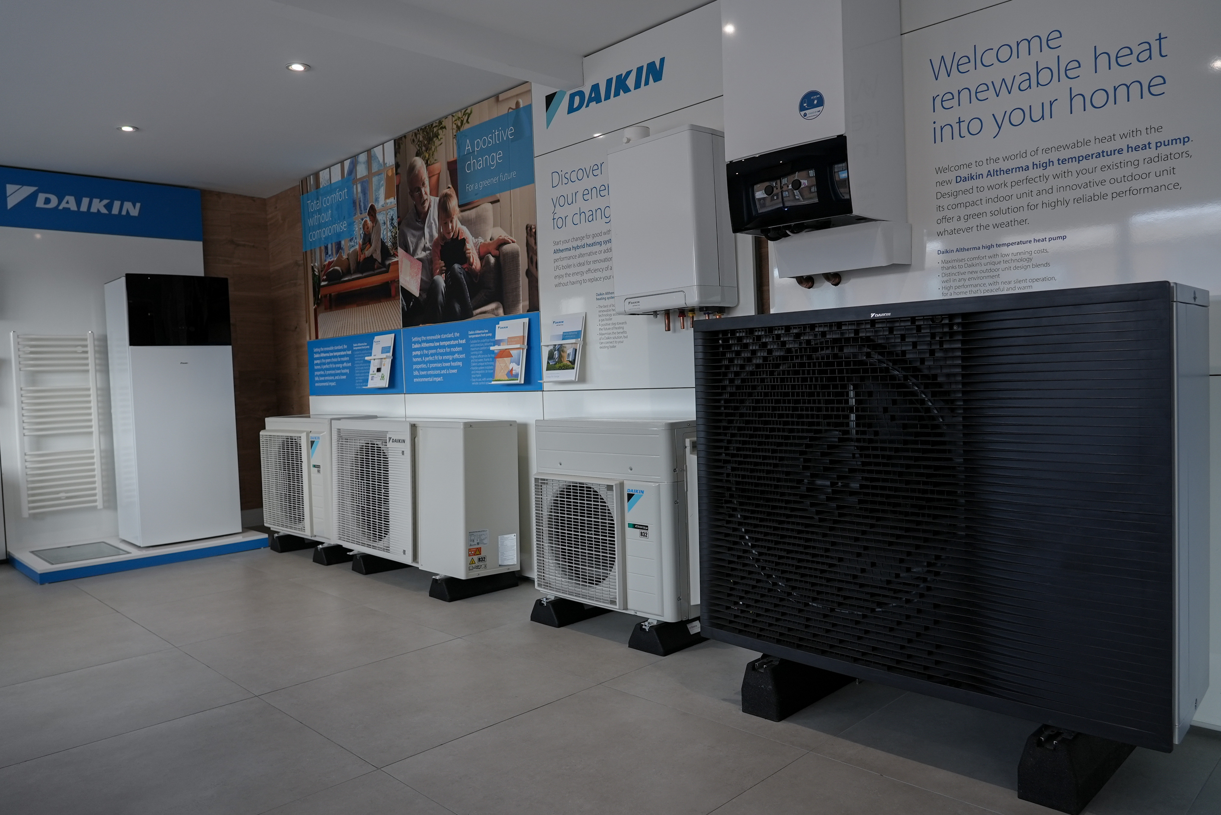 CB Heating air source heat pump showroom