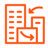 Orange icon - business change