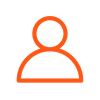 Orange icon - person