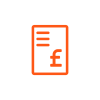 Orange icon - bill