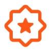 Orange award icon