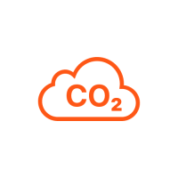 Orange icon - CO2 cloud