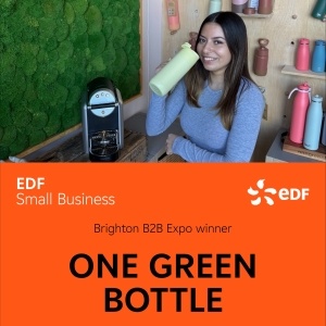 Competition winner with coffee machine 