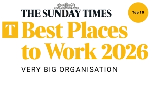 The Sunday Times best places to work 2026 award logo