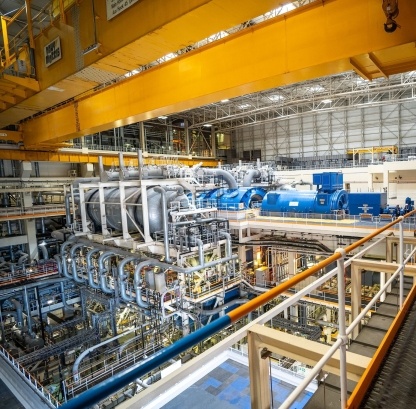 The turbine hall at Sizwell B