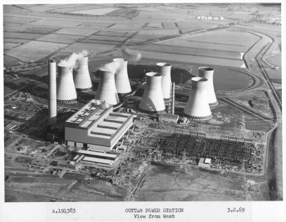 Cottam Power station construction