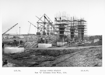Cottam Power station construction
