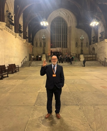 Kevin Bolton in Westminster Hall at the UK Parliament