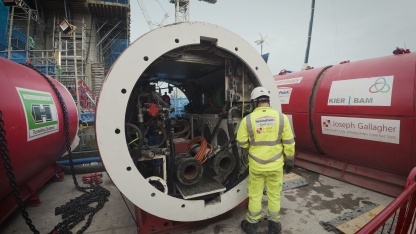 The fish return system will be 620m long and 1.8m in diameter