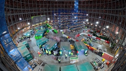 Work on fitting out the power station is gathering pace.