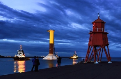 Gravity based foundations being constructed on the River Tyne will be floated out to sea and submerged onto the seabed ahead of turbine installation over the summer