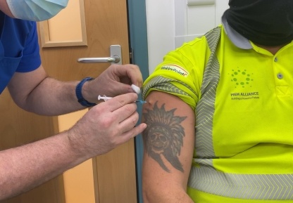 More than 100 vaccines have been given out so far, reducing the pressure on local health services