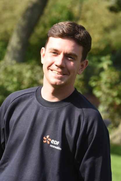 EDF Renewables apprentice Sam Cockroft