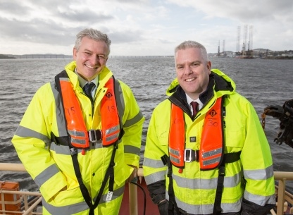 Matt Haag – NNG Project Director and David Webster, Senior Port Manager, Forth Port