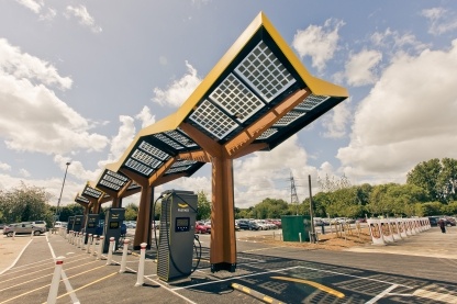 Energy Superhub Oxford charging hub at Redbridge Park and Ride