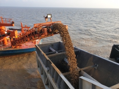 The majority of aggregates are quarried in Somerset and are being used to make concrete for the new nuclear power station.