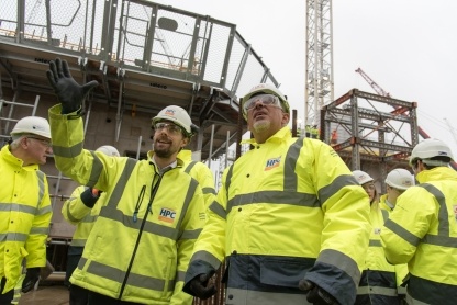 Ministers from the Department for Business, Energy & Industrial Strategy visited Hinkley Point C today to see progress at the new nuclear power station.