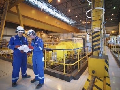 Inside Hartlepool power station