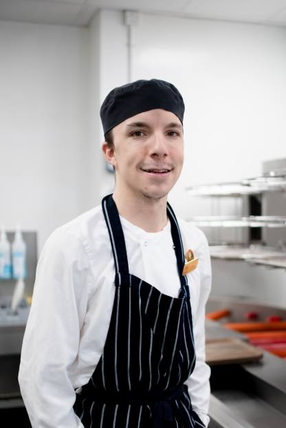 Liam Dale is a graduate of Hinkley Point C's Supported Traineeship. After completing the course, Liam secured a job as cleaner with the site’s accommodation provider, Host. Three years on, Liam is now working with Hinkley Point C’s catering provider,