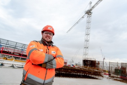 Twenty-seven-year-old Tom from Bridgwater never thought that he would go from being a shop worker to operating a tower crane.