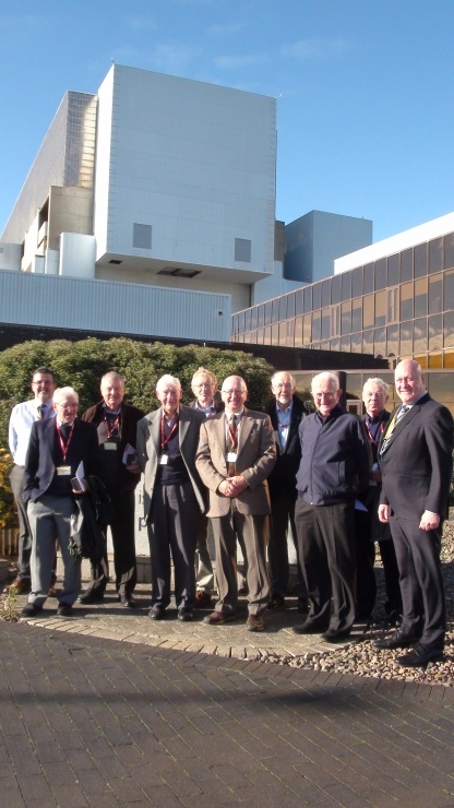 Pictured from left to right: Gordon McKenzie (plant manager), Frank Hill (Dunbar), Dave Bertram (Haddington), David Morris (Haddington), Keith Burns (East Linton), Sandy Mackay (Dunbar), Robert Makin (East Linton), Ronnie Pearman (Haddington), Mick Starr