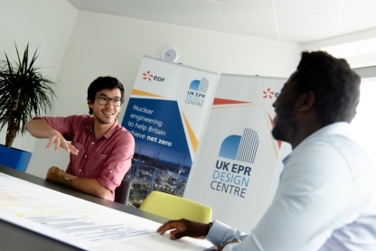 The UK EPR Design Centre at Aztec West brings nuclear designers and engineers together from EDF and British engineering partners and suppliers. Around 700 people from different companies from the UK and abroad will be employed there by 2021 and it will b