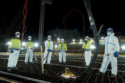 The specialist team used social-distancing and protective equipment to work safely in 24/7 shifts.