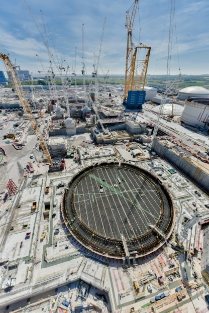 The Common Raft is a cross-shaped foundation on which all of reactor’s Nuclear Island buildings will sit.