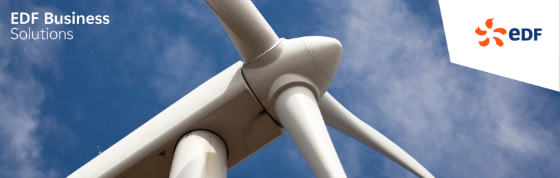 Wind Turbine on blue sky