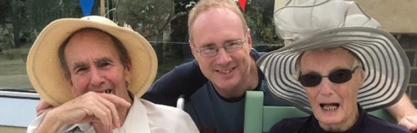 Employee Mark with his parents