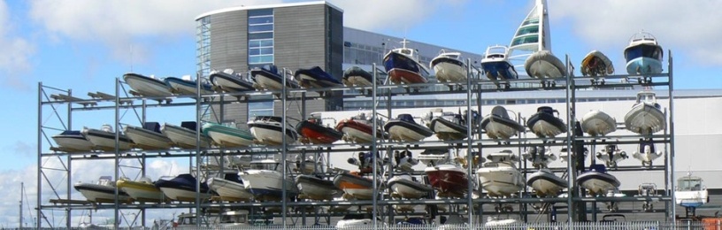 A ‘dry stack’ storage option for boats