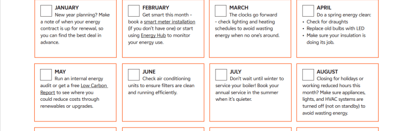 Small business calendar