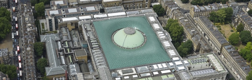 Aerial image of the BM © The Trustees of the British Museum
