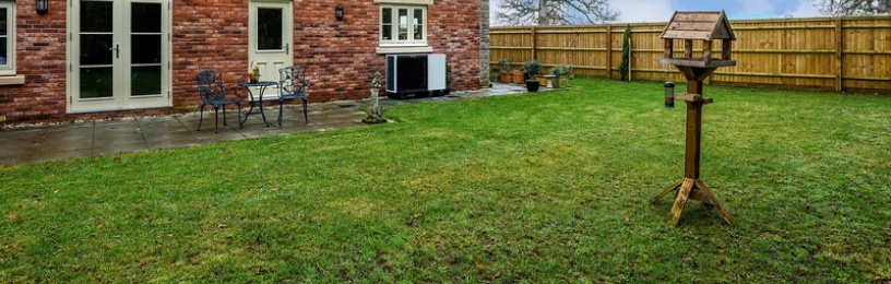 Air source heat pump unit on external wall