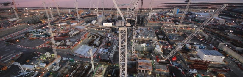 Overlooking Unit 1 at sunset.