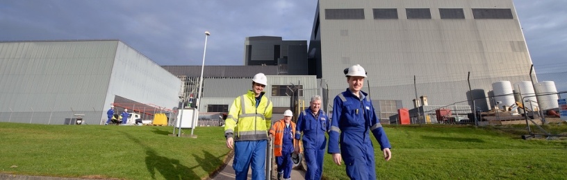 Workers at Hunterston B