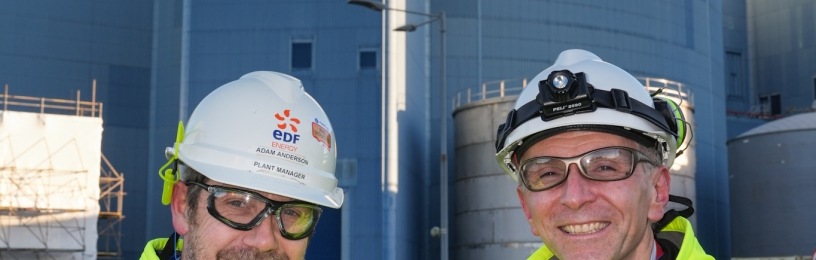 Sizewell B Plant Manager, Adam Anderson and Station Director, Robert Gunn