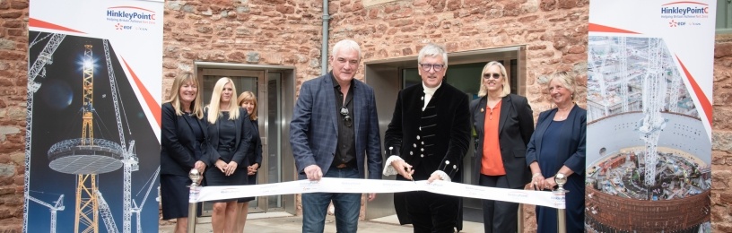 The Visitor Centre was opened by the High Sheriff of Somerset Thomas Sheppard.