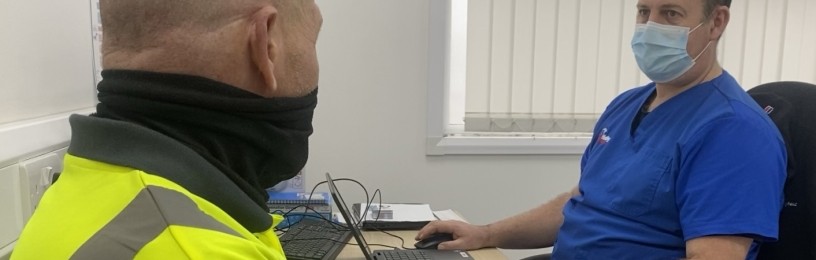 Workers at Hinkley Point C are now having their coronavirus jabs on site, by NHS trained nurses.