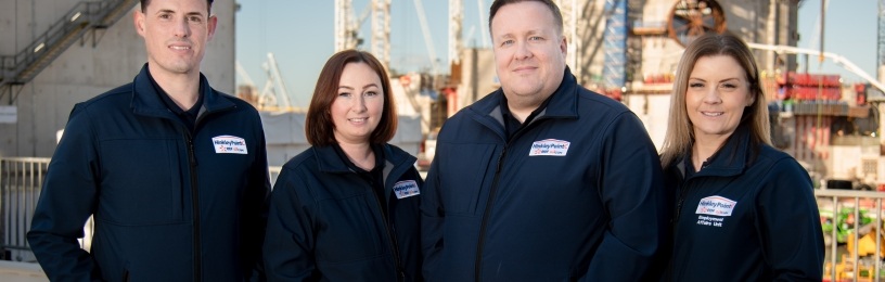 Hinkley Point C's Jobs team: Tom Dancey, Naomi Rhodes, Anthony Britten and Louise Brown