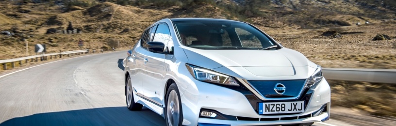 Photograph of a Nissan Leaf 