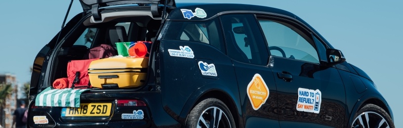 EDF has produced a range of bumper stickers to encourage more petrol and diesel drivers to make the switch