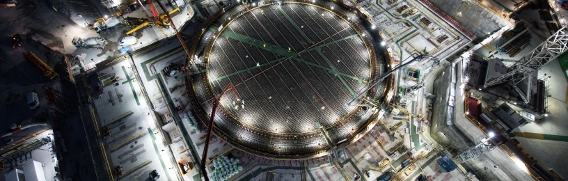 The final concrete pour for Unit 2 continued around the clock.