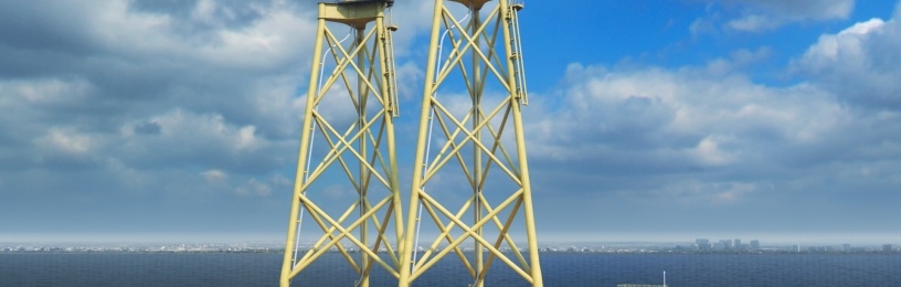 Computer generated image of what the jackets will look like coming out of Methil